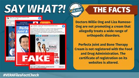 VERA FILES FACT CHECK: Doc Willie Ong’s ‘ad for .